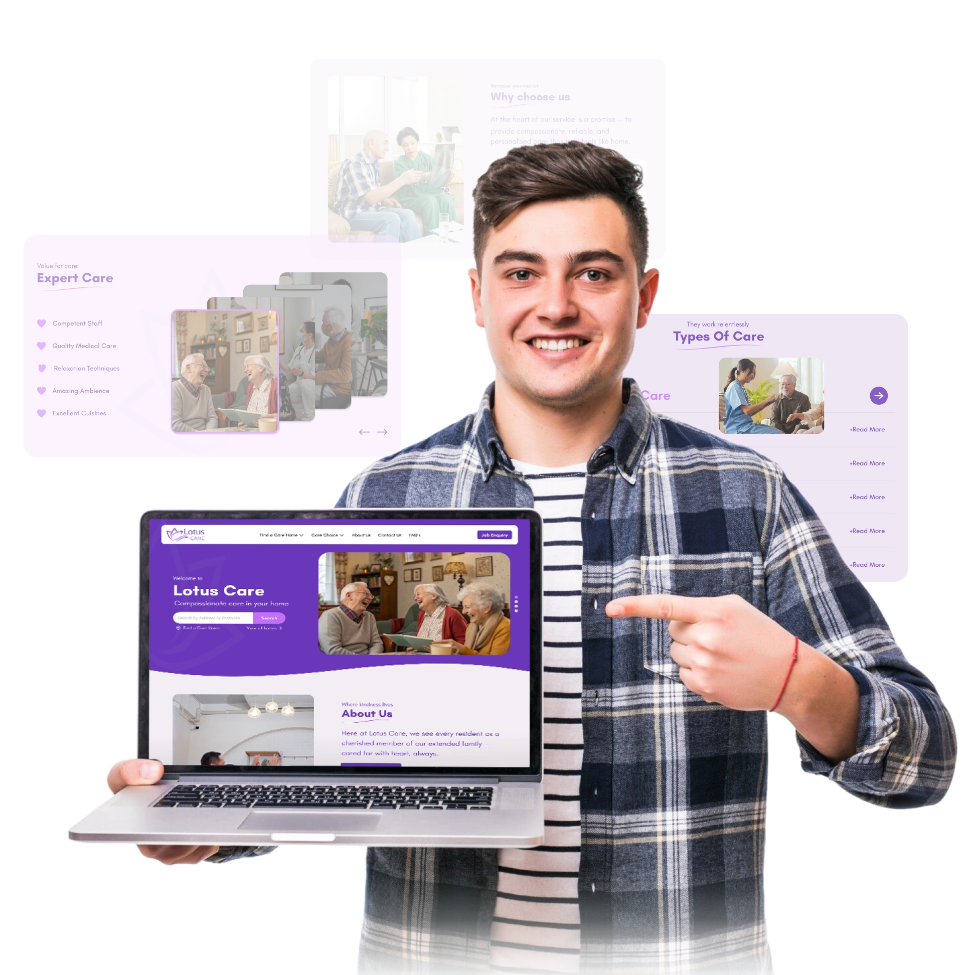 Web design Coventry service showcasing business website layout